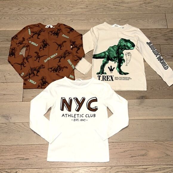 H&M Little Boys Long Sleeve Tshirt Bundle Used Once or‎ Twice. - Picture 1 of 2